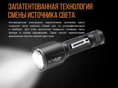 798 Fenix Фонарь тактическийTK25 UV Cree XP-G2 (ультрафиолет) фото 9 798 Fenix Фонарь тактическийTK25 UV Cree XP-G2 (ультрафиолет) фото 9