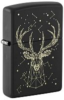 Зажигалка ZIPPO Deer с покрытием Black Matte