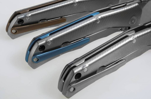 Складной нож Lion Steel T.R.E. Blue Titanium фото 15