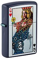 Зажигалка ZIPPO Queen Design с покрытием Navy Matte
