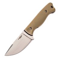 Шкуросъемный нож N.C.Custom Fang Tan satin