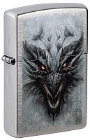 Зажигалка ZIPPO Dragon Design с покрытием Linen Weave