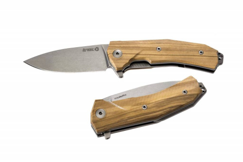 Складной нож Lion Steel KUR UL Olive Wood Flipper фото 8 Складной нож Lion Steel KUR UL Olive Wood Flipper фото 8
