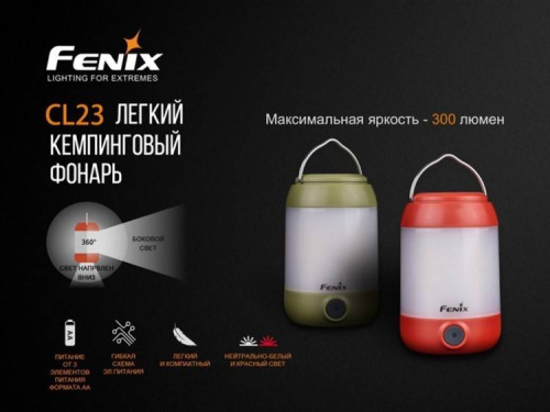 798 Fenix ФонарьCL23 зеленый фото 4