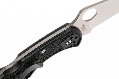 Складной нож Spyderco Delica 4 Flat Ground - 11FPBK фото 13