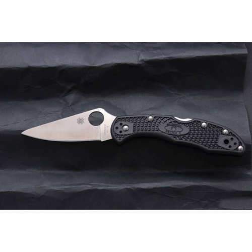 Складной нож Spyderco Delica 4 Flat Ground - 11FPBK фото 9